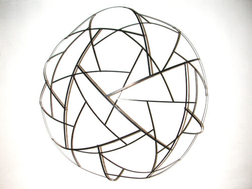 Lars Englund, Sphere, 2006, Durchmesser 145cm, Stahl & Farbe © edition & galerie hoffmann, Foto: Hannes Siller